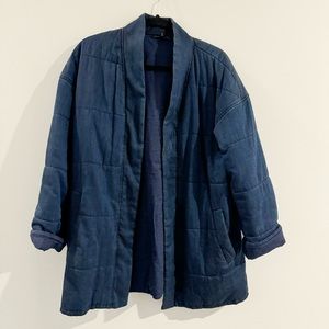 Eileen Fisher Tencel Cotton Quilted Jacket